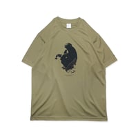 MEWSHIP Tシャツ　Night mountain ”EN" S/S PL <Olive×Black>