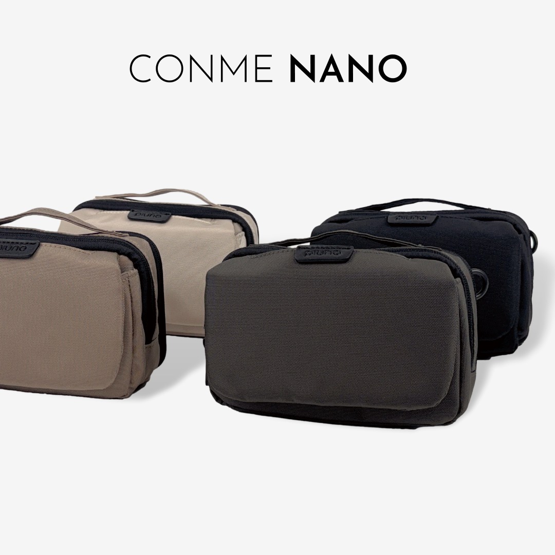 ポケット感覚で持ち歩く！手ぶら派のための2WAYミニバッグ　CONME NANO CONME NANO ポケット感覚で気軽に持ち歩く手ぶら派のための「究極の
