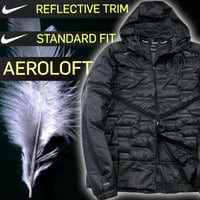 NIKE ／ ナイキ　撥水 軽量 ダウン ジャケット パーカー エアロロフト ブラック ｜ 秋冬