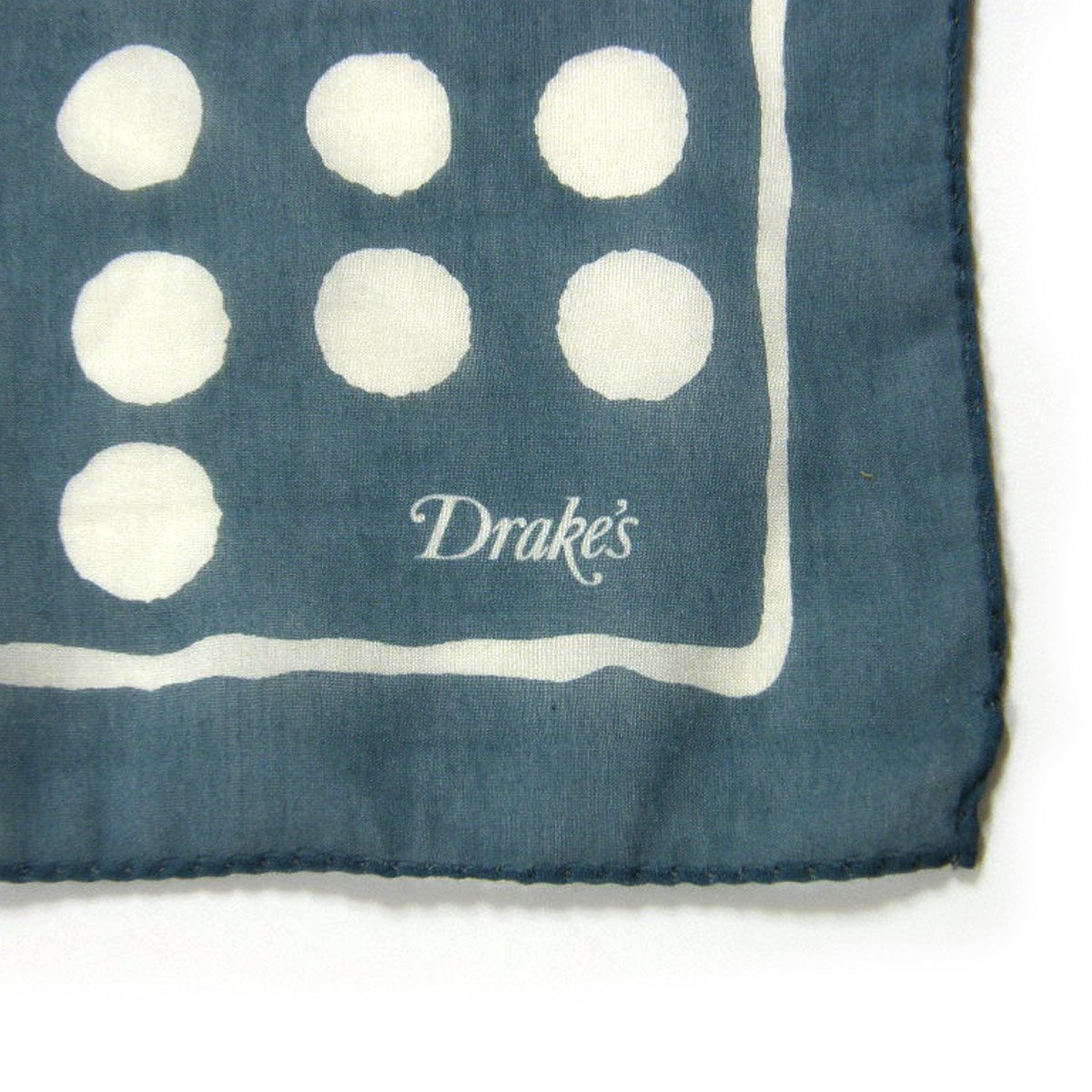 Drake's ／ ドレイクス コットン シルク バンダナ スカーフ イタリア製
