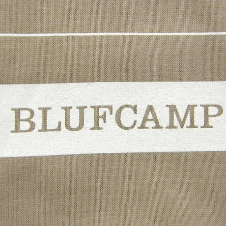 BLUFCAMP ／ ブルーフキャンプ　シルクスクリーン プリント ハイゲージ ロンT 日本製 ベージュ comme des garcons コムデギャルソン ｜ 春 秋冬