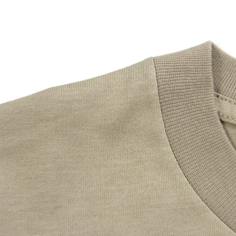 BLUFCAMP ／ ブルーフキャンプ　シルクスクリーン プリント ハイゲージ ロンT 日本製 ベージュ comme des garcons コムデギャルソン ｜ 春 秋冬