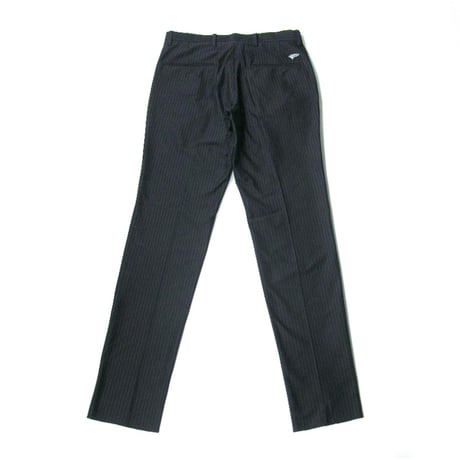 BEAMS GOLF PURPLE LABEL ／ ビームスゴルフ　ストライプ ジャージ スラックス ストレッチ パンツ ゴルフパンツ ネイビー ｜ 春夏　（No.331817）