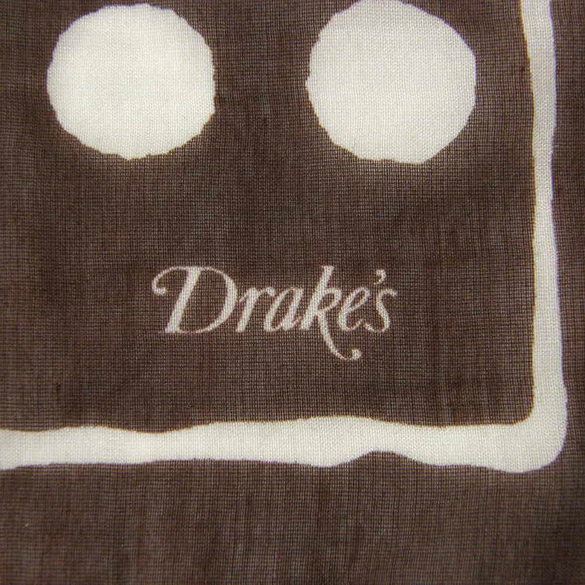 Drake's ／ ドレイクス コットン シルク バンダナ スカーフ イタリア製