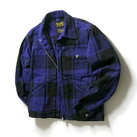 Wrangler × PENDLETON ／ ラングラー × ペンドルトン　127MW ワークジャケット アウター チェック ブルー ｜ 春 秋冬