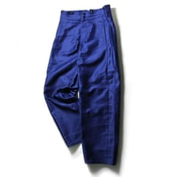 ETS.MATERIAUX ／ マテリオ　超長綿 ピマーナ ワークパンツ 日本製 フレンチワーク パンツ 高密度 モールスキン 経年変化 ブルー ｜ 秋冬　（No.353784）