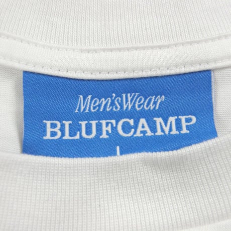 BLUFCAMP ／ ブルーフキャンプ　シルクスクリーン プリント ハイゲージ ロンT 日本製 ホワイト comme des garcons コムデギャルソン ｜ 春 秋冬