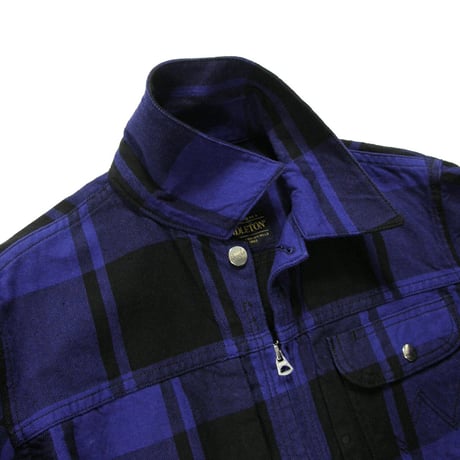 Wrangler × PENDLETON ／ ラングラー × ペンドルトン　127MW ワークジャケット アウター チェック ブルー ｜ 春 秋冬
