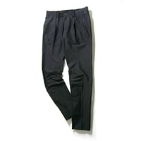BEAMS GOLF PURPLE LABEL ／ ビームスゴルフ　ストライプ ジャージ スラックス ストレッチ パンツ ゴルフパンツ ネイビー ｜ 春夏　（No.331817）
