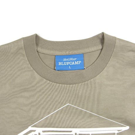 BLUFCAMP ／ ブルーフキャンプ　シルクスクリーン プリント ハイゲージ ロンT 日本製 ベージュ comme des garcons コムデギャルソン ｜ 春 秋冬