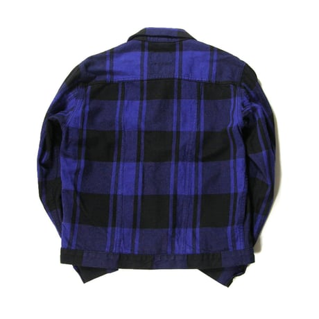 Wrangler × PENDLETON ／ ラングラー × ペンドルトン　127MW ワークジャケット アウター チェック ブルー ｜ 春 秋冬