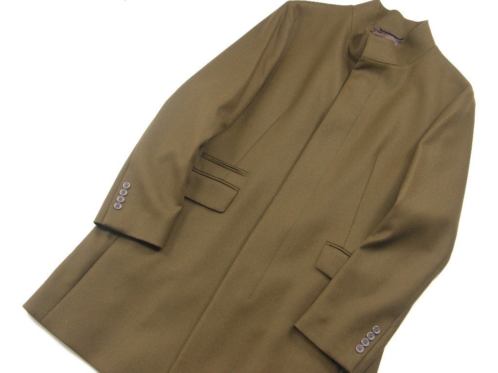 EPOCA UOMO ／ エポカウォモ 尾州産 厚手 ウール スタンドカラーコート
