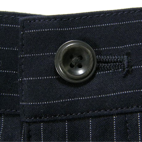 BEAMS GOLF PURPLE LABEL ／ ビームスゴルフ　ストライプ ジャージ スラックス ストレッチ パンツ ゴルフパンツ ネイビー ｜ 春夏　（No.331817）