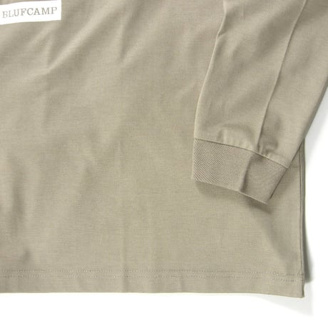 BLUFCAMP ／ ブルーフキャンプ　シルクスクリーン プリント ハイゲージ ロンT 日本製 ベージュ comme des garcons コムデギャルソン ｜ 春 秋冬