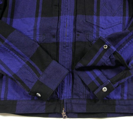 Wrangler × PENDLETON ／ ラングラー × ペンドルトン　127MW ワークジャケット アウター チェック ブルー ｜ 春 秋冬