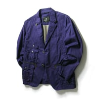 THE SCOTCH HOUSE ／ スコッチハウス　ポケット多数 ハンティングジャケット ユーティリティ アウター 三陽商会  ブルー ｜春秋　（No.310083）