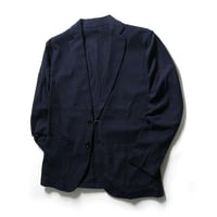 A DAY IN THE LIFE UNITED ARROWS ／ アデイインザライフ ユナイテッドアローズ　鹿の子調 カーディガン ジャケット ビジネスカジュア ネイビー ｜ 春夏