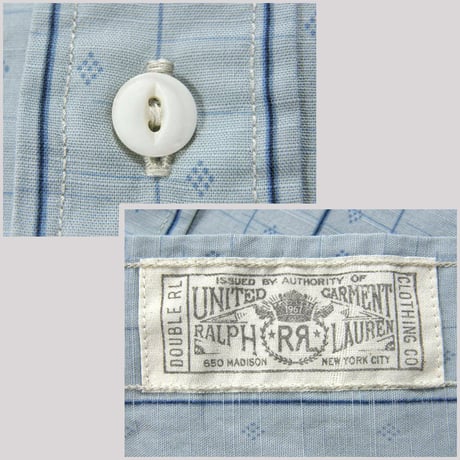 RRL ／ ダブルアールエル　ウエスタンシャツ 猫目ボタン ヴィンテージ ワーク ミリタリー シャツ Double RL Ralph Lauren ラルフローレン