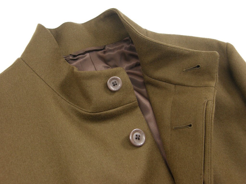EPOCA UOMO ／ エポカウォモ 尾州産 厚手 ウール スタンドカラーコート