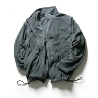 BEAMS LIGHTS × POLARTEC ／ ビームスライツ × ポーラテック　1440 ベストにもなる マイクロフリース フルジップ ブルゾン 2WAY アウター グレー ｜ 秋冬