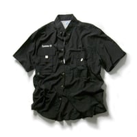 THRIFTY LOOK × Encinitas × TRI MOUNTAIN ／ スリフティールック × エンシニータス × トライマウンテン　UVカット フィッシング シャツ UPF30 ブラック