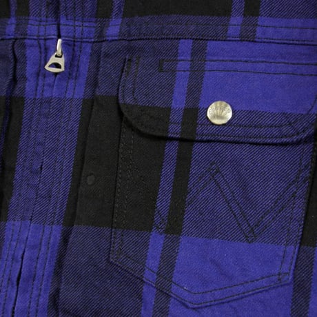 Wrangler × PENDLETON ／ ラングラー × ペンドルトン　127MW ワークジャケット アウター チェック ブルー ｜ 春 秋冬
