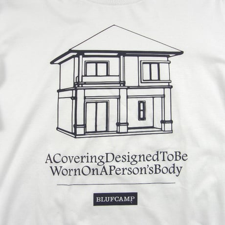 BLUFCAMP ／ ブルーフキャンプ　シルクスクリーン プリント ハイゲージ ロンT 日本製 ホワイト comme des garcons コムデギャルソン ｜ 春 秋冬