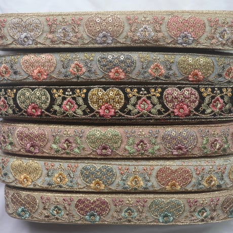 インド刺繍リボン arinco ribbon
