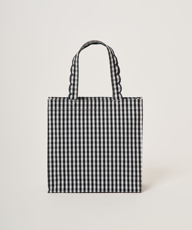 elu フルールトート（square） gingham check ブラック ITEM | elu
