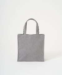 Fleur tote （square small）Corduroy 　gray × charcoal