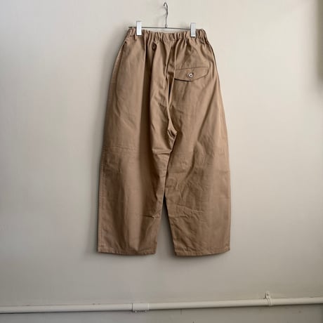 ゴーシュ　オーガニックダック　ワイドパンツ　　ブラック