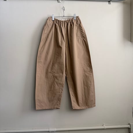ゴーシュ　オーガニックダック　ワイドパンツ　　ブラック