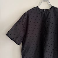 R＆D オールドマンズテーラー CUT JAQUARD プルオーバーシャツ　ブラック