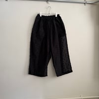 R＆D オールドマンズテーラー CUT JAQUARD ゴムパンツ　ブラック