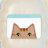 くりくりお目目が可愛い猫のカードケース(茶トラねこ)