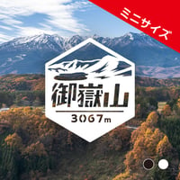 ミニ「御嶽山」　カッティングステッカー　ヘキサ