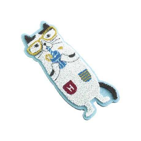 26-10094　モコモコブラシ刺繍のブローチ　ハチ
