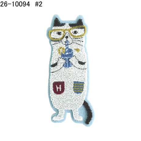 26-10094　モコモコブラシ刺繍のブローチ　ハチ