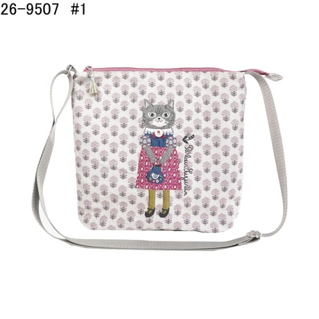 26-9507　パーラーすずらん堂　ゴブラン.ジャガード織り　ショルダーバッグ