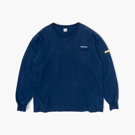 【USED】1990s TOYOTA NORTH AMERICA : Crew Neck L/S T-Shirt with Pocket (Made in Canada) : XXL