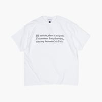 【NEW】BIG UNCLE STORE : "The Path" Crew T-Shirt : White