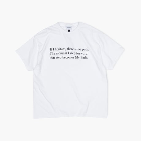 【NEW】BIG UNCLE STORE : "The Path" Crew T-Shirt : White