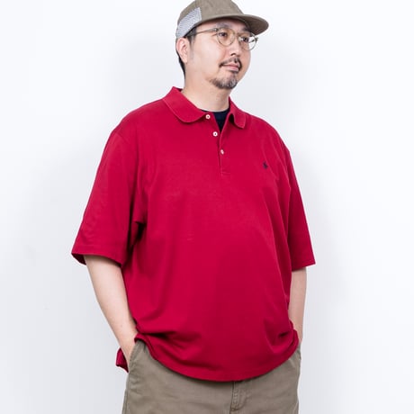 【USED】1990s POLO GOLF : Pima Cotton Pique Polo S/S Shirt : XXL