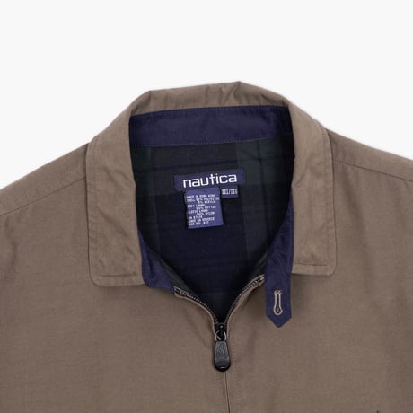 【USED】1990s nautica : Microfiber Harrington Jacket : XXL