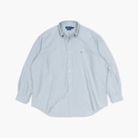 【USED】1990s-2000s Ralph Lauren : “BLAKE” Oxford Plaid BD Shirt : XXL