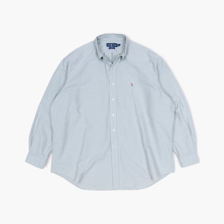 【USED】1990s-2000s Ralph Lauren : “BLAKE” Oxford Plaid BD Shirt : XXL