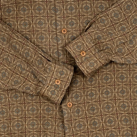 【USED】1990s-2000s claiborne : Rayon Pattern Regular Shirt : XL