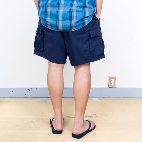 【USED】2000s KINGSIZE : Cotton Poplin Cargo Easy Short Pant : XXL