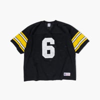 【USED】1990s Logo 7 : Pittsburgh Steelers “Bubby Brister” Football Mesh Jersey (Made in USA) : XXL