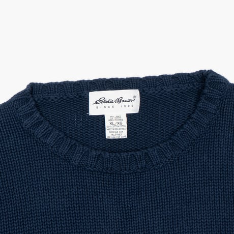 【USED】1990s-2000s Eddie Bauer : Cotton Crew Sweater : XL